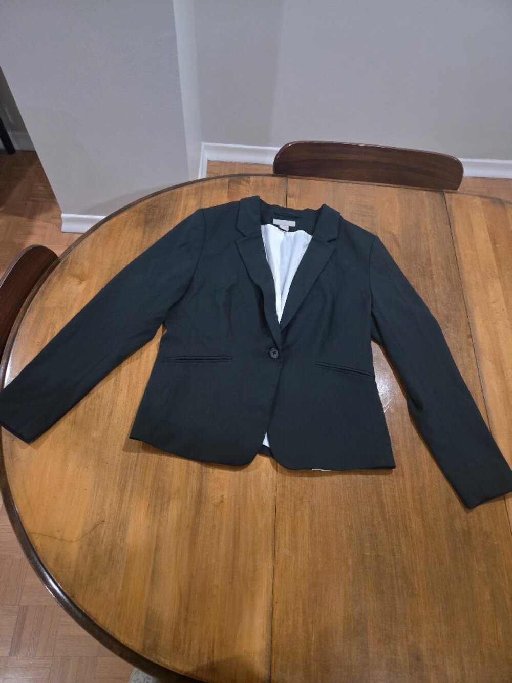 H&M Dark Green Single Button Blazer